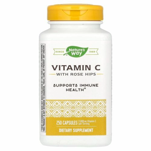 Nature's Way, Витамин C-500 с шиповником, 250 капсул