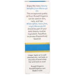 Russell Organics, Масло маракуйи, 2 жидких унции (60 мл)