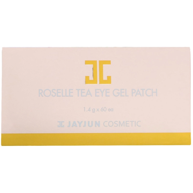 Jayjun Cosmetic, Гелевый патч для глаз с чаем каркадэ, 60 патчей, по 1,4 г каждый