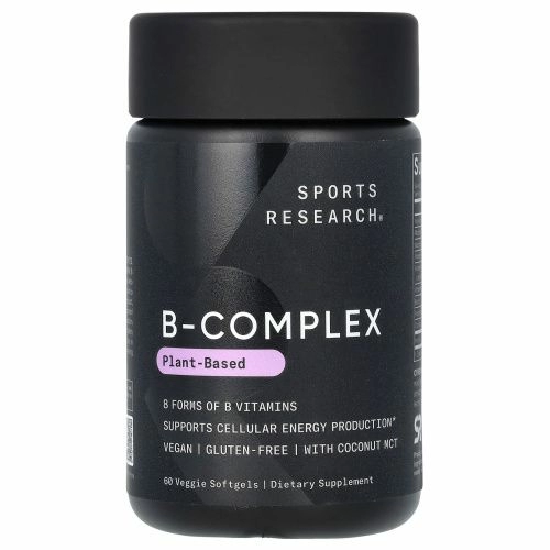 Sports Research, комплекс витаминов группы B, растительный, 60 растительных капсул