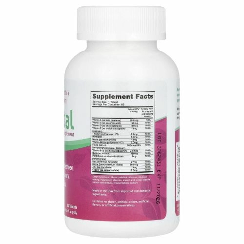 Fairhaven Health, Пренатальные витамины, 60 теблеток