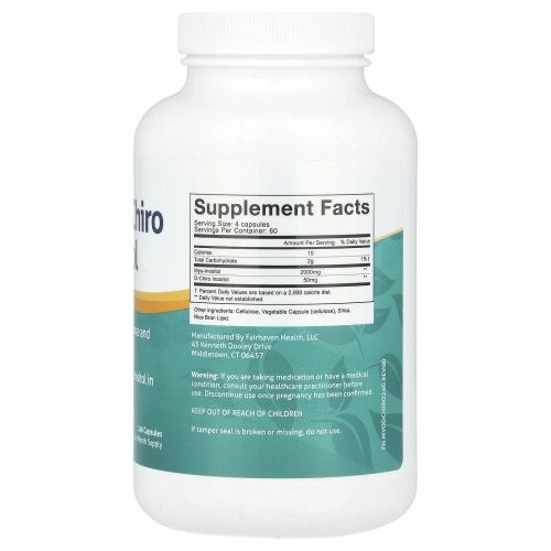 Fairhaven Health, мио- и D-хироинозитол, 240 капсул