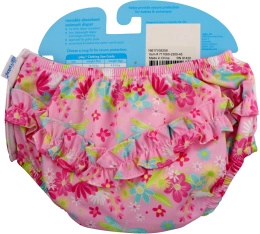 i play Inc., Многоразовый и абсорбирующий подгузник для плавания, 24 месяца, светло-розовая стрекоза, 1 подгузник