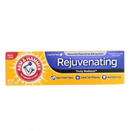 Arm & Hammer, Действительно сияющая зубная паста с омолаживающим действием, свежий мятный вихрь, 121 г