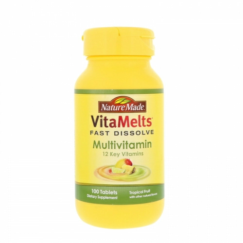 Nature Made, VitaMelts, Мульти витаминный комплекс со вкусом топических фруктов, 100 таблеток