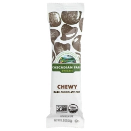 Cascadian Farm, органические жевательные батончики-мюсли, со вкусом темного шоколада, 6 батончиков по 35 г (1,2 унции)