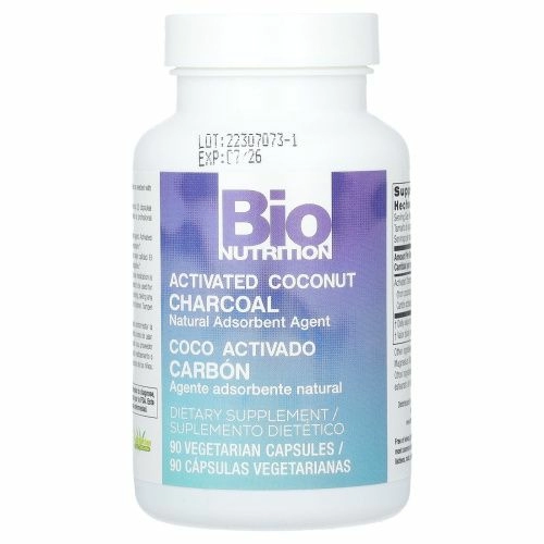 Bio Nutrition, Активированный кокосовый уголь, 90 вегетарианских капсул