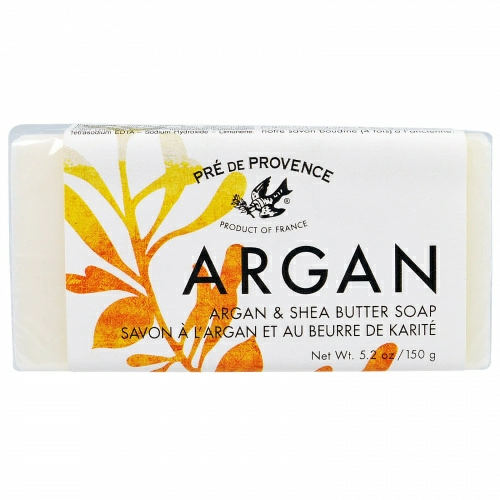 European Soaps, "Пре-де-Прованс", мыло с маслом аргана и дерева ши, 5,2 унции (150 г)