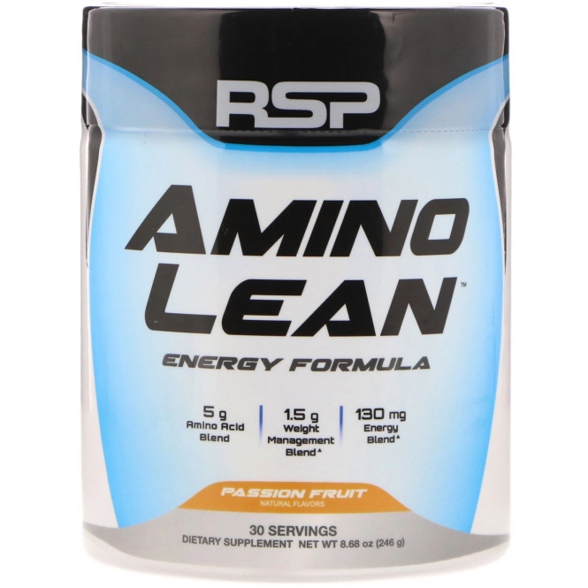 RSP Nutrition, Amino Lean Energy Formula, Passion Fruit, 8.68 oz (246 g)