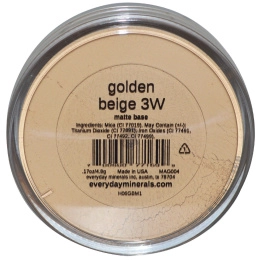 Everyday Minerals, Матовая основа, золотисто-бежевый 3W, 0,17 унций (4,8 гр)