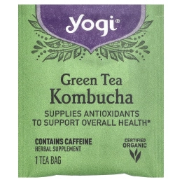 Yogi Tea, зеленый чай комбуча, 16 чайных пакетиков, 32 г (1,12 унции)