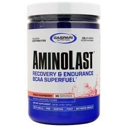 Gaspari Nutrition, Aminolast - Восстановление и выносливость BCAA Superfuel Персик Малина 420 грамм