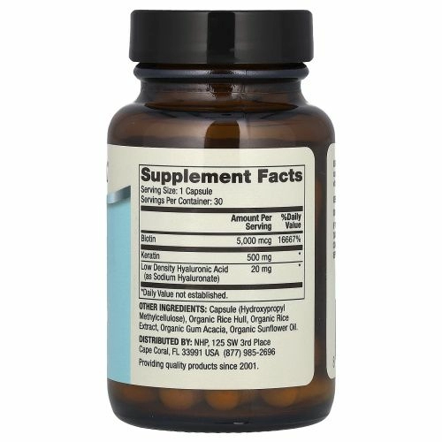 Dr. Mercola, Волосы, кожа и ногти, 30 капсул