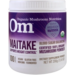 Organic Mushroom Nutrition, Грифола курчавая, грибной порошок, 7.14 унций (200 г)