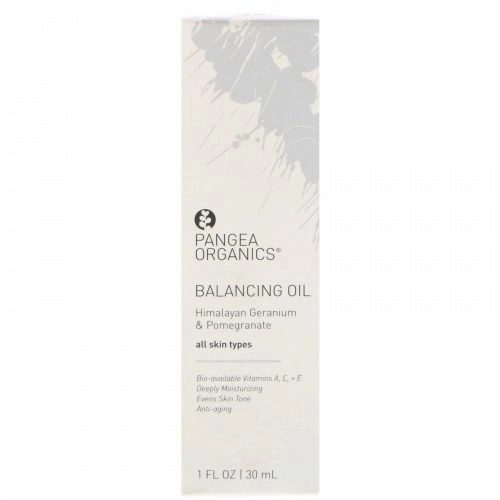 Pangea Organics, Успокаивающее масло, гималайская герань и гранат, 1 ж. унц. (30 мл)