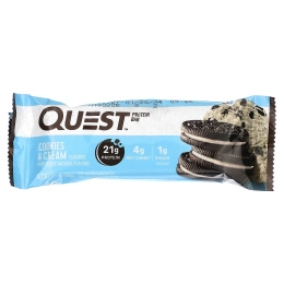 Quest Nutrition, протеиновый батончик, со вкусом печенья и сливок, 12 батончиков, 60 г (2,12 унции) каждый