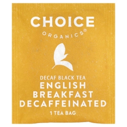 Choice Organic Teas, черный чай, «английский завтрак», без кофеина, 16 чайных пакетиков, 32 г (1,12 унции)