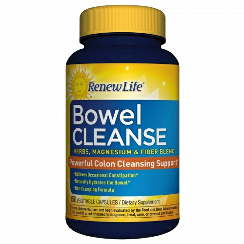 Renew Life, Очистка кишечника, 150 вегетарианских капсул