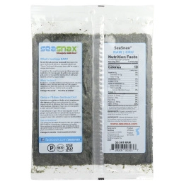 SeaSnax, Органические водоросли, 28 г (1 унция)
