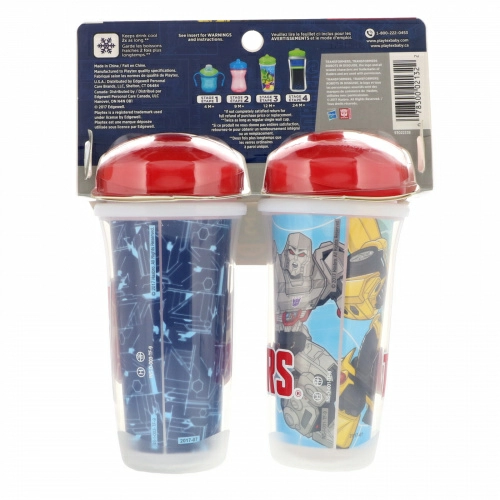 Playtex Baby, Sipsters, Трансформеры, 12 месяцев и старше, 2 чашки, по 9 унц. (266 мл) каждая