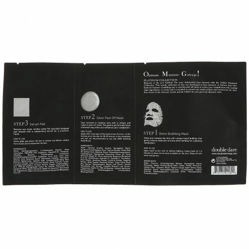 Double Dare, OMG!, Platinum Silver Facial Mask Kit, 1 Kit