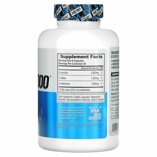 EVLution Nutrition, BCAA 5000, 240 Капсул