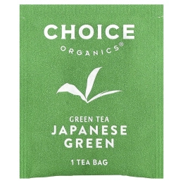 Choice Organic Teas, зеленый чай, японский зеленый, 16 чайных пакетиков, 26 г (0,92 унции)