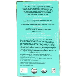 Pukka Herbs, Мятный зеленый чай маття, 20 пакетиков зеленого чая, 1,05 унц. (30 г)