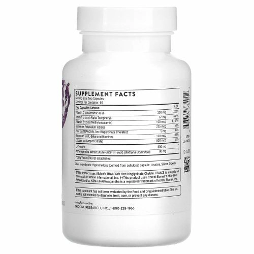 Thorne Research, Thyrocsin, кофакторы для щитовидной железы, 120 капсул