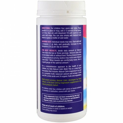 Natural Vitality, Calm Specifics, для детей, питьевая смесь для успокоения и концентрации, натуральные ягоды, 4 унции (113 г)