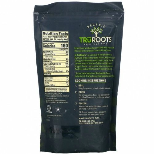 TruRoots, Органический, киноа, 12 унций (340 г)