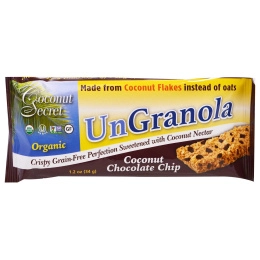 Coconut Secret, Батончик Ungranola, Органическая Крошка Кокосового Шоколада, 12 батончиков, 1,2 унции (34g) Каждый