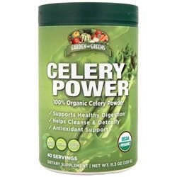 Garden Greens, Сила сельдерея - 100% органический порошок сельдерея 11,3 унции