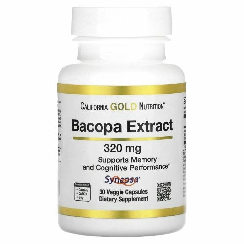 California Gold Nutrition, экстракт бакопы, 320 мг, 30 растительных капсул
