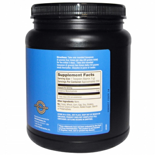 ProLab Nutrition, Моногидрат креатина, 2,2 фунта (1000 г)