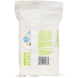 BabyGanics, Смываемые детские салфетки, без запаха, 60 салфеток