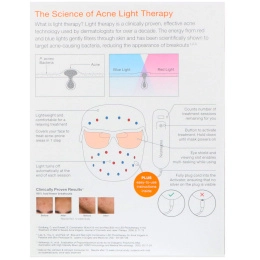 Neutrogena, Маска против угревой сыпи на основе фототерапии, 1 маска и 1 активатор для 30 ежедневных сессий лечения