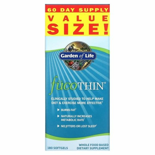 Garden of Life, FucoThin, 180 гелевых капсул