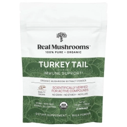 Real Mushrooms, Индейка, порошок экстракта органических грибов, 45 г (1,59 унции)