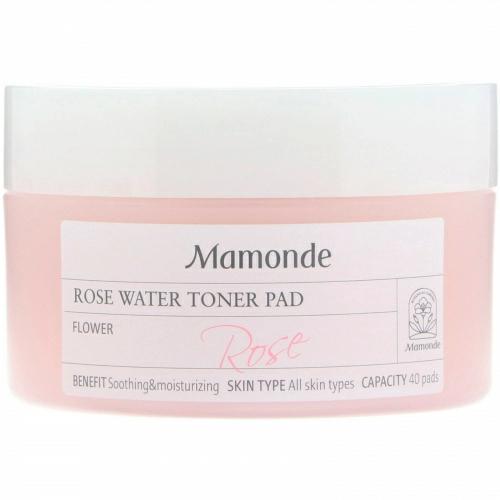 Mamonde, Тонизирующие подушечки с розовой водой, 40 подушечек