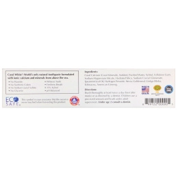 CORAL LLC, Coral White Toothpaste, Mint, 6 oz (170 g)