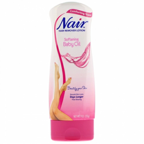 Nair , Hair Remover Lotion, with Softening Baby Oil, 9 oz (255 g)