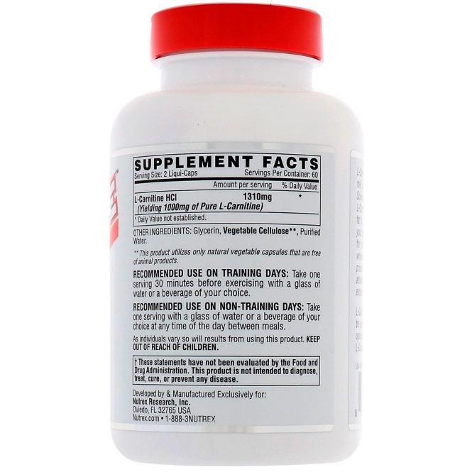 Nutrex Research, Липо-6 Карнитин, 120 жидких капсул