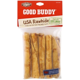 Castor & Pollux, Good Buddy, американская сыромятная кожа, палочки с ароматом курицы, 5 палочек