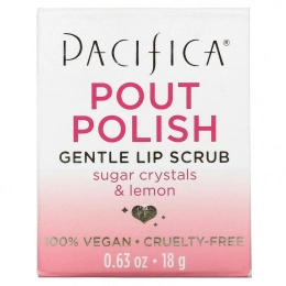 Pacifica, Нежный скраб для губ Pout Polish, 0,63 унции (18 г)