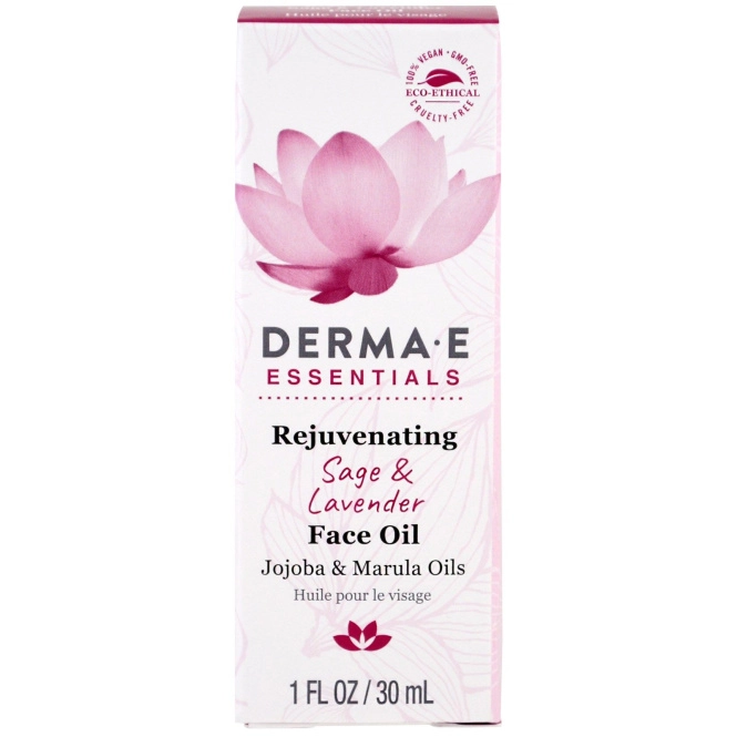 Derma E, Rejuvenating Face Oil, Sage & Lavender , 1 fl oz (30 ml)