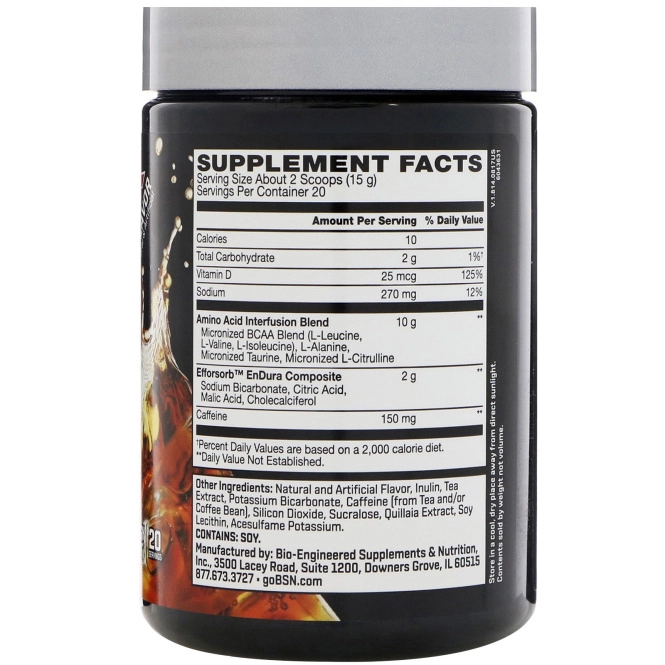 BSN, AminoX, ароматизатор вишневой колы, 300 г