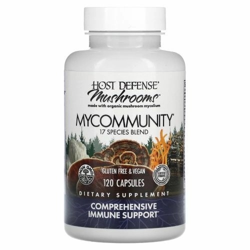 Fungi Perfecti, Иммунная защита, MyCommunity, 120 растительных капсул