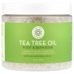 Pure Body Naturals, Масло чайного дерева для ног и ванн, 567 г (20 унций)