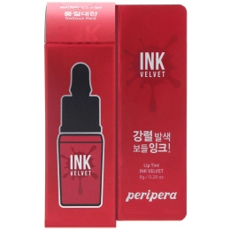 Peripera, Вельветовый тинт Peri, хитовый красный, 0,28 унц. (8 г)